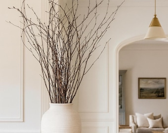 VanCortlandt Farms Everlasting Dried Flowers Natural Twig Birch Branches (Set of 60 Stems)