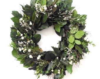 VanCortlandt Farms Natural Dried and Preserved Handmade Irish Spring Blooms Wreath