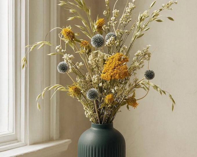 VanCortlandt Farms Everlasting Natural Dried Flowers Fall Harvest Bouquet