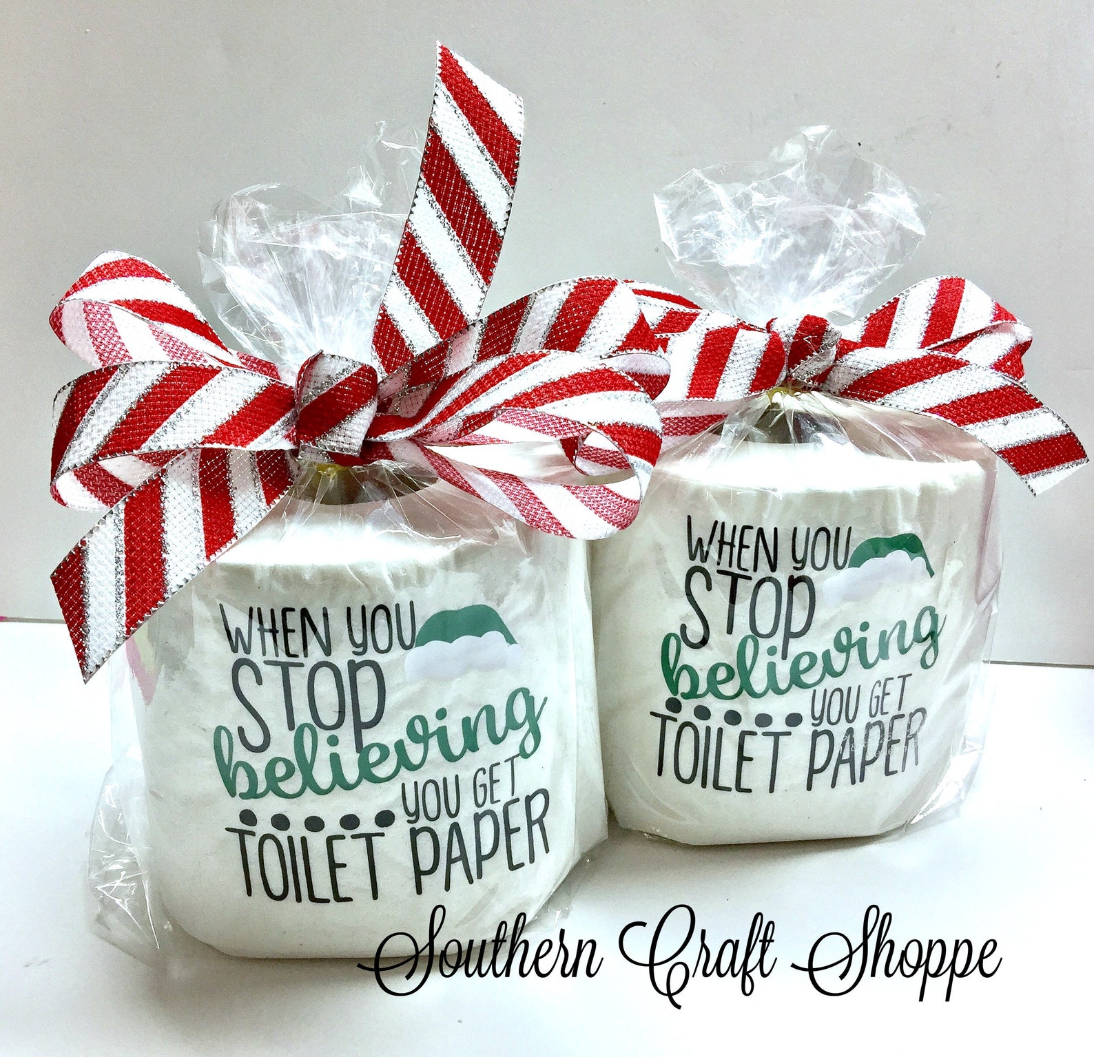 Christmas Gag Gift Toilet Paper Roll Christmas Toilet Paper Etsy