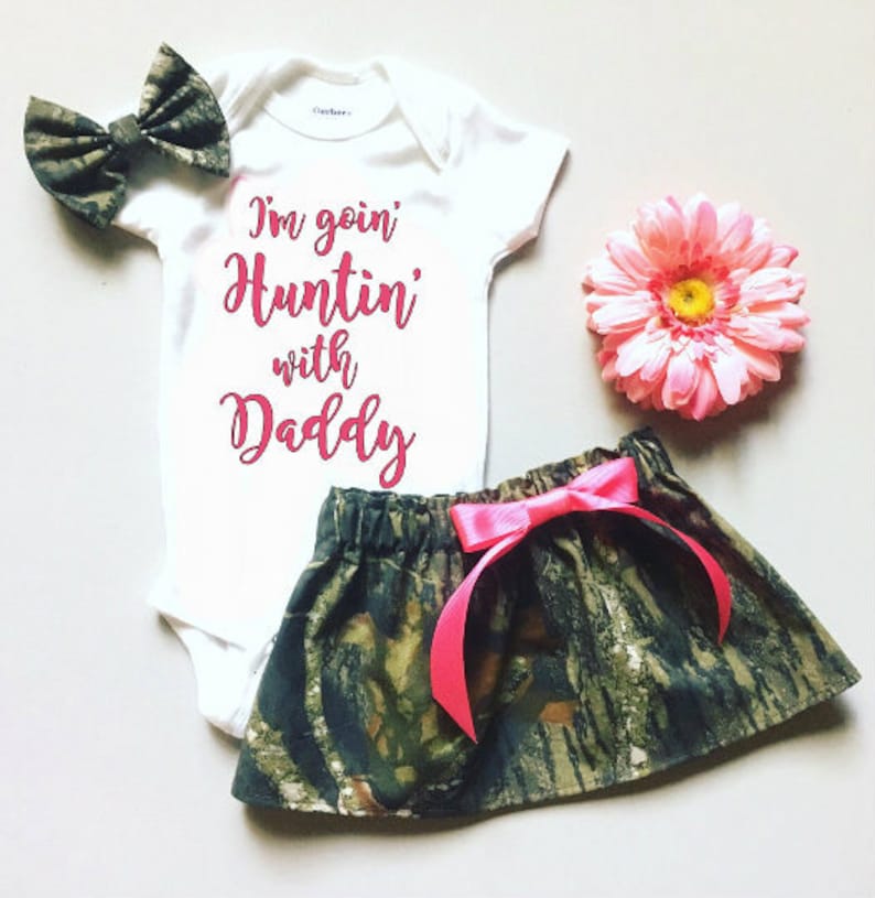 Pink Realtree Camo Romper /'Have You Seen My Daddy/' Baby Toddler Hunting