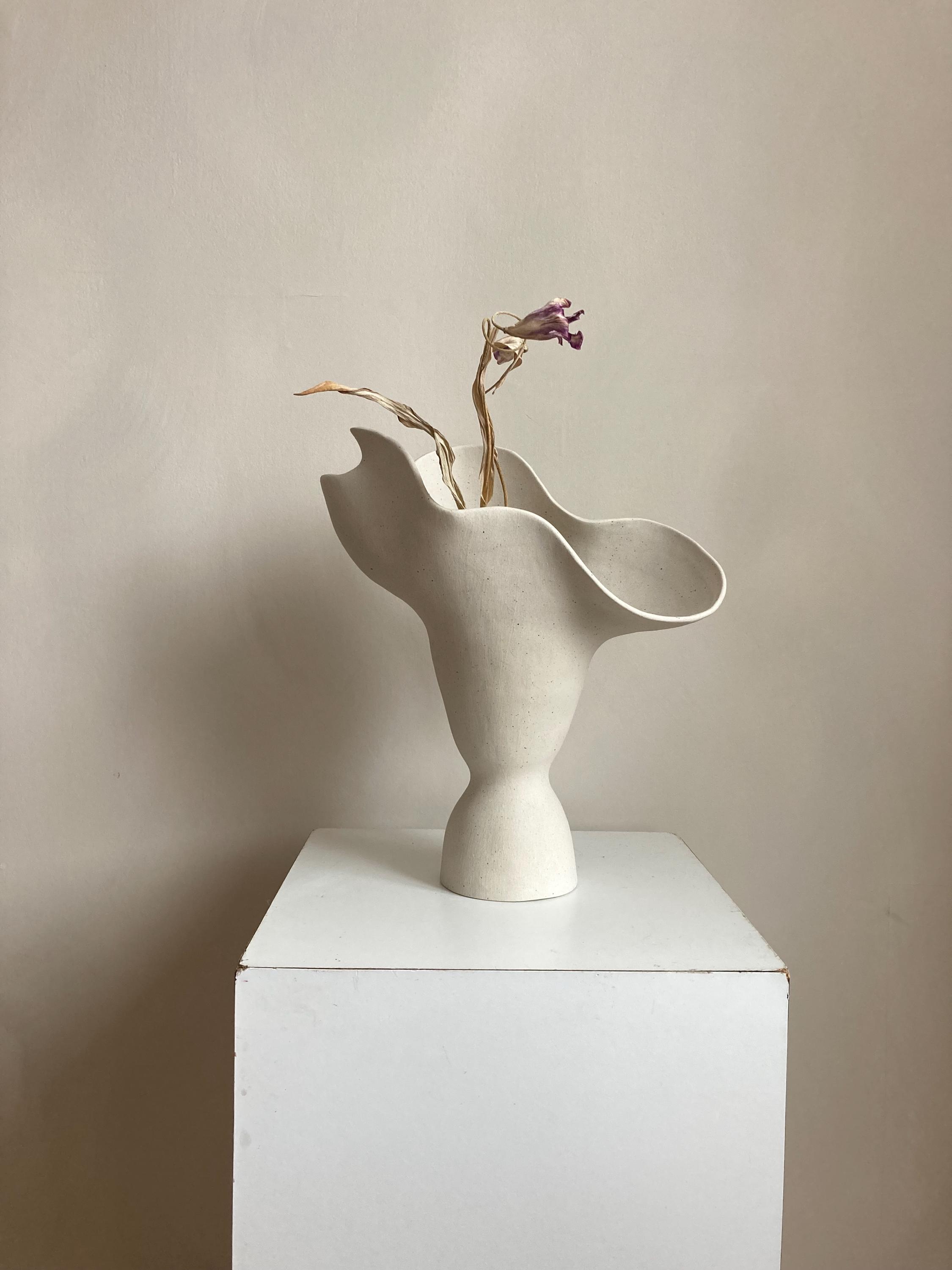 Sculptural ceramic vase 7.24
