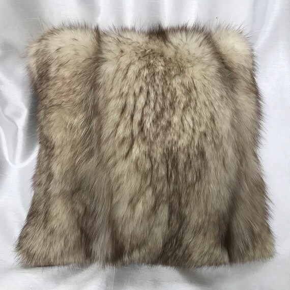 real fur cushions