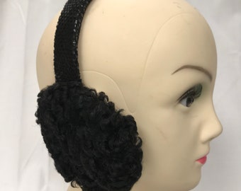 SALE 2/1, 5 colors Persian sheep earmuffs#black#dark gray#pale gray#brown#beige#recycled fur#real fur#made in Quebec