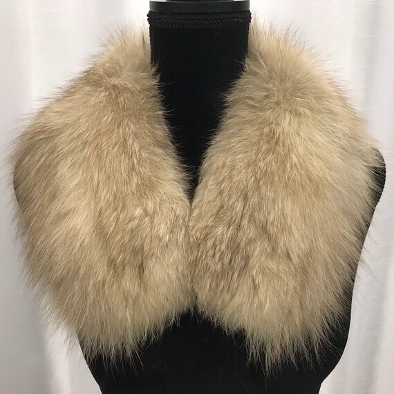 Real fur collar, vintage Norwegian fox collar, rec