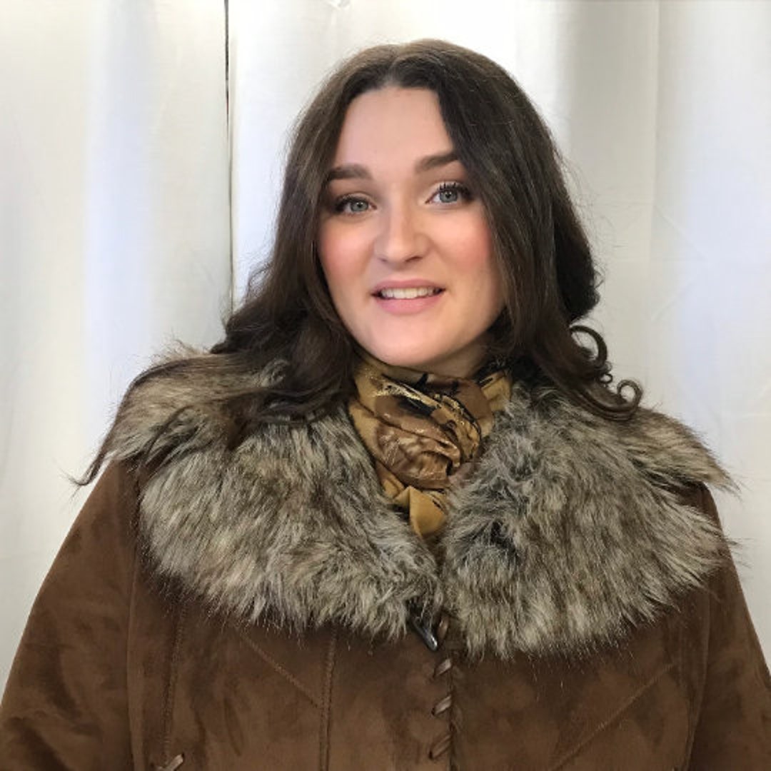 Vintage Women's Winter Coatvintage Brown Coat 1618 Years Oldxlarge