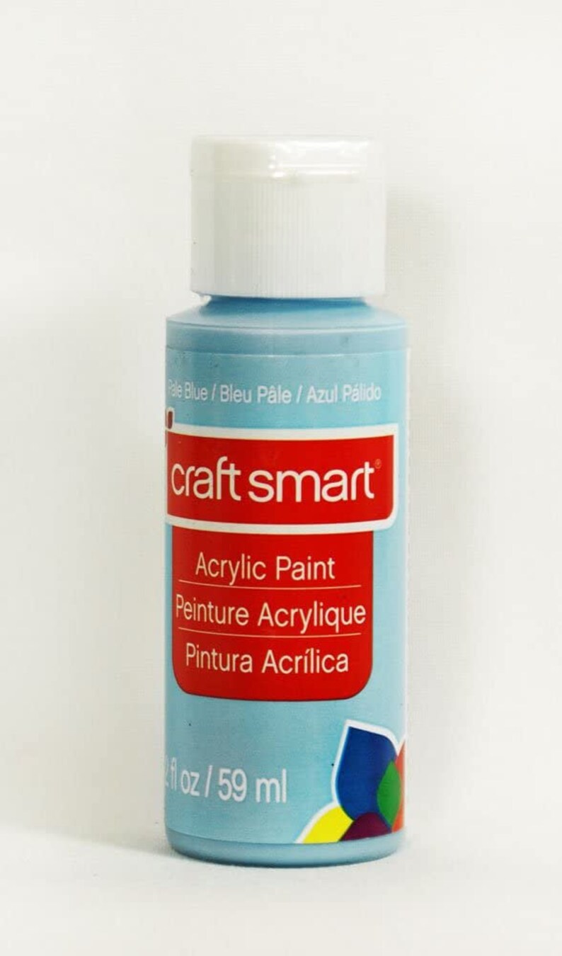 Craft Smart Acrylic Paint Pale Blue 2 Fl.oz. Bottle Etsy