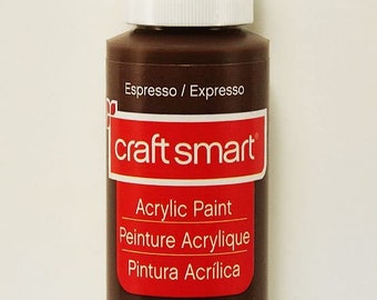 Craft Smart Acrylic Paint Espresso  2 Fl.oz.  Bottle