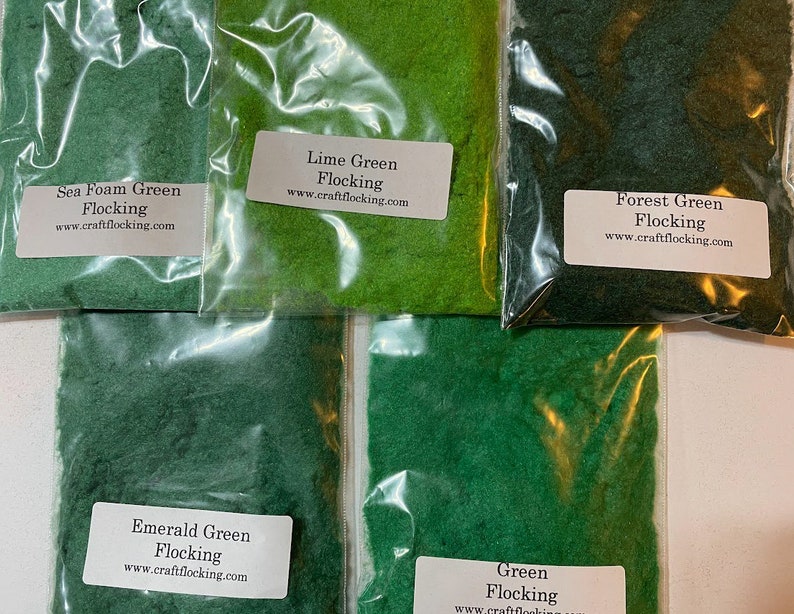 Flocking 1/2 oz Pkg 50 Colors Available You Choose the Color You Want image 5