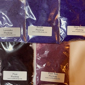 Flocking 1/2 oz Pkg 50 Colors Available You Choose the Color You Want image 9