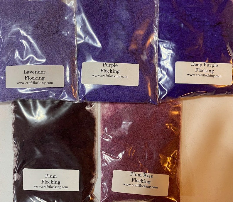 Flocking 1/2 oz Pkg 50 Colors Available You Choose the Color You Want image 9