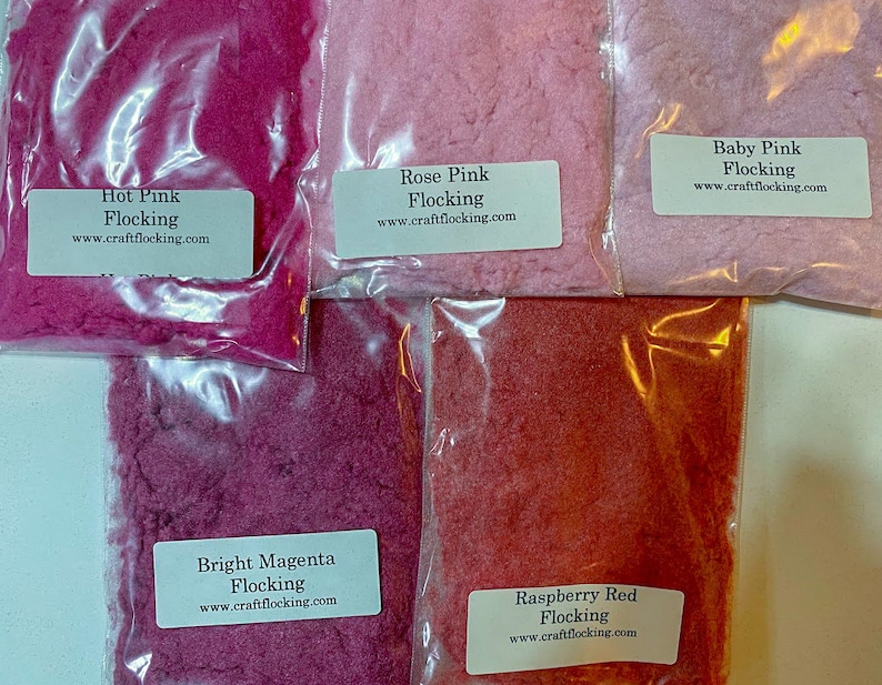 Flocking 1 Oz Pkg - 50 Colors Available!!! You Choose the Color You ...