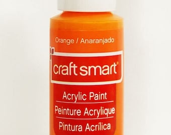 Craft Smart Acrylic Paint Orange  2 Fl.oz.  Bottle
