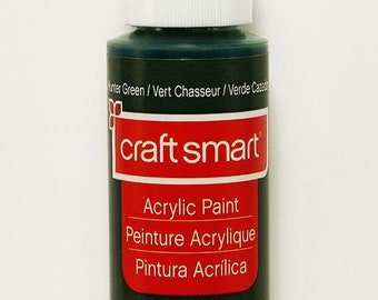 Craft Smart Acrylic Paint  Hunter Green 2 Fl.oz.  Bottle