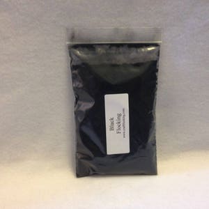 Poudre de flocage 1 oz Pkg Fibres de flocage de rayonne noire