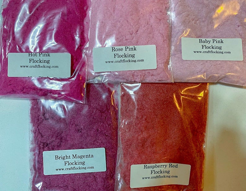 Flocking 1/2 oz Pkg 50 Colors Available You Choose the Color You Want image 10