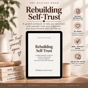 Reconstruire la confiance en soi | Cahier d'exercices d'auto-réflexion guidée (Téléchargement numérique)