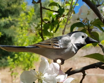 Hanging wood bird, White wagtail