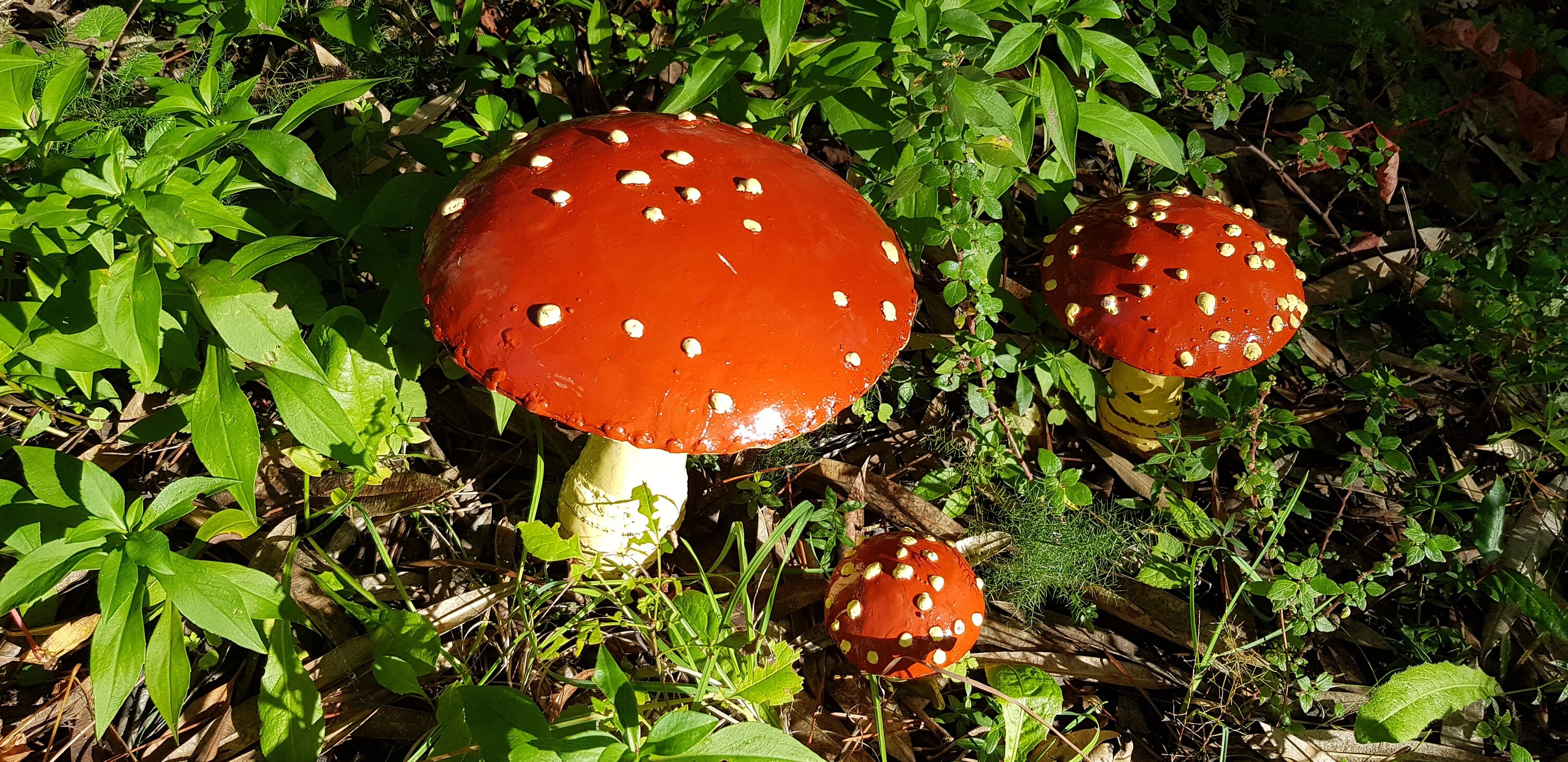 Champignon en Métal Recyclé, Amanite Tue-Mouche, Champignon Des Forêts, Décoration de Jardin,