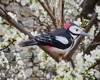 Oiseau bois à suspendre,pic-épeiche