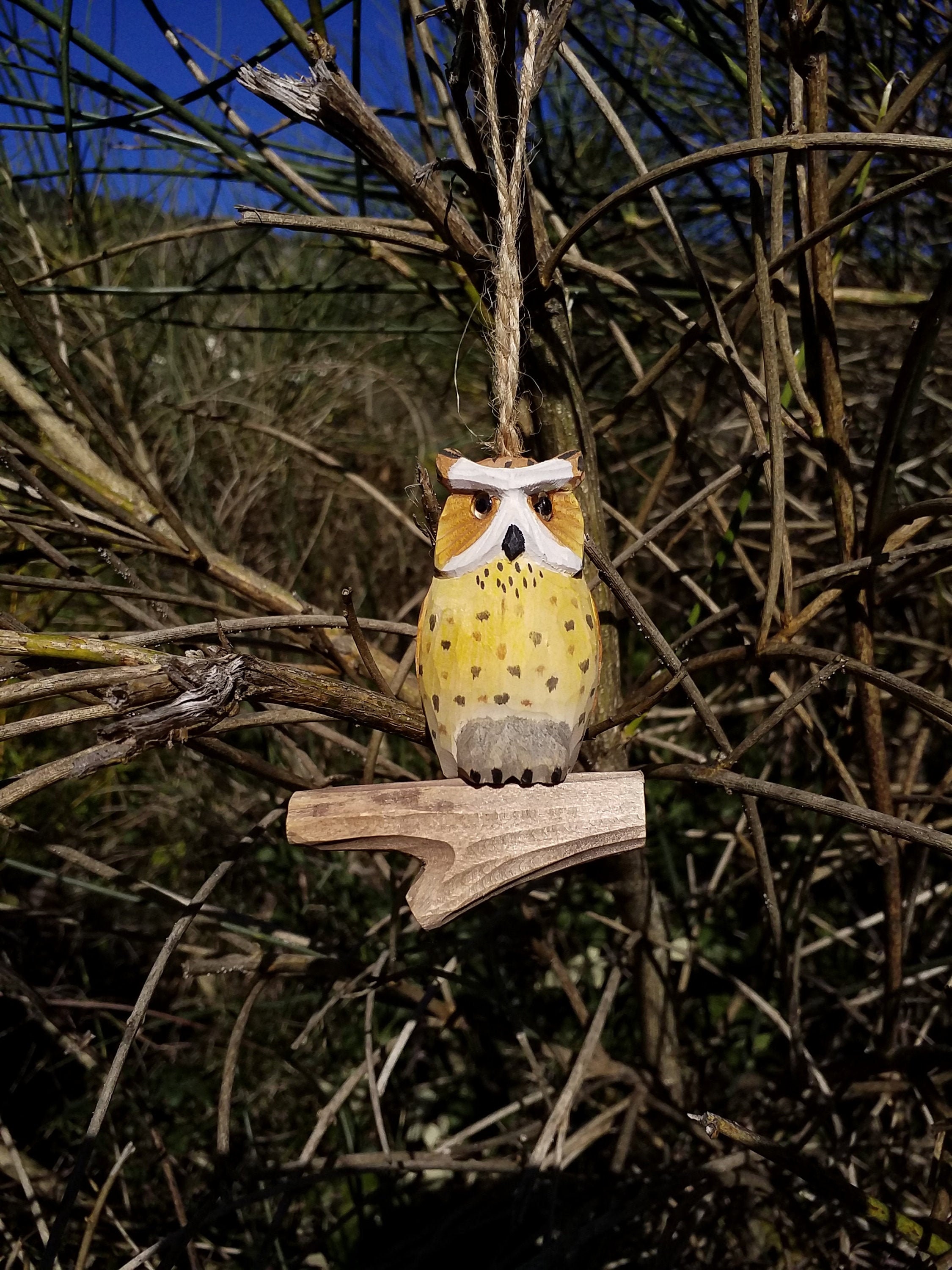 Oiseau Bois à Suspendre, Hibou