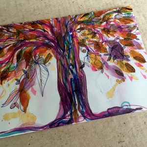 Carte postale d'art « L'arbre aux vœux »