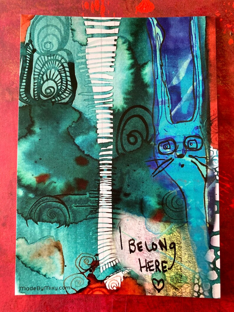 Art Postcard 'I Belong Here' image 3