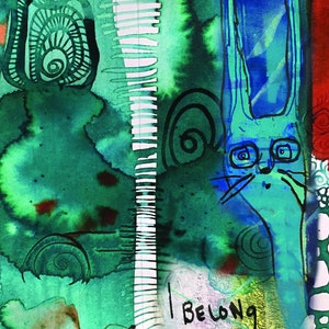 Art Postcard 'I Belong Here' image 5