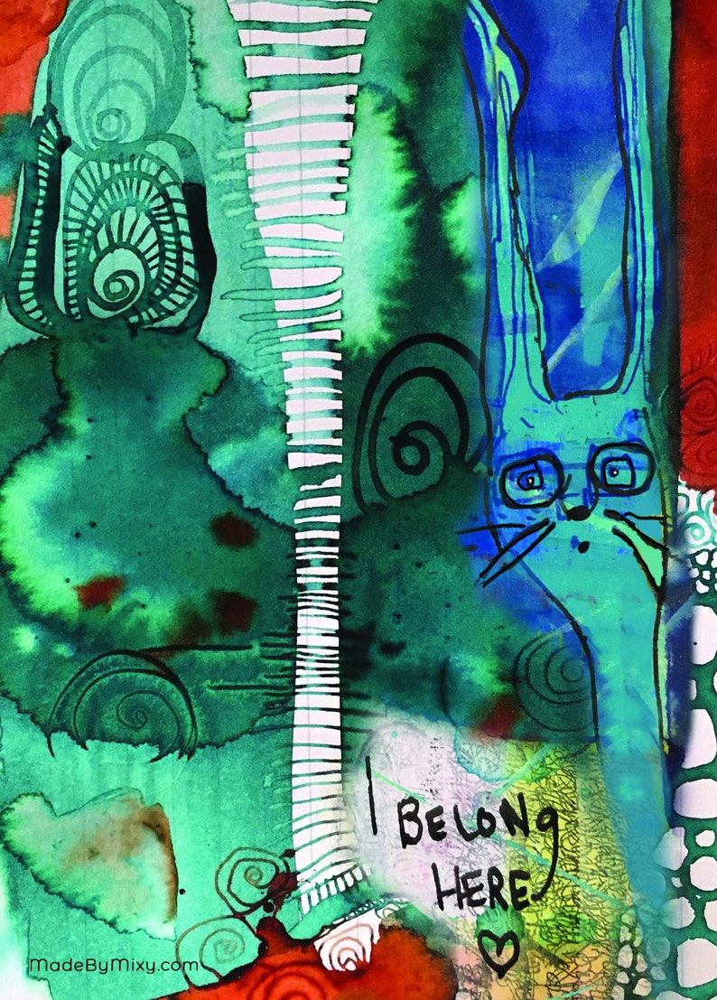 Art Postcard 'I Belong Here' image 5