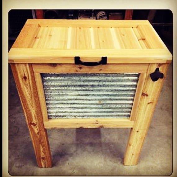 Outdoor Wooden Ice Chest Outdoor Wooden Ice Chest
