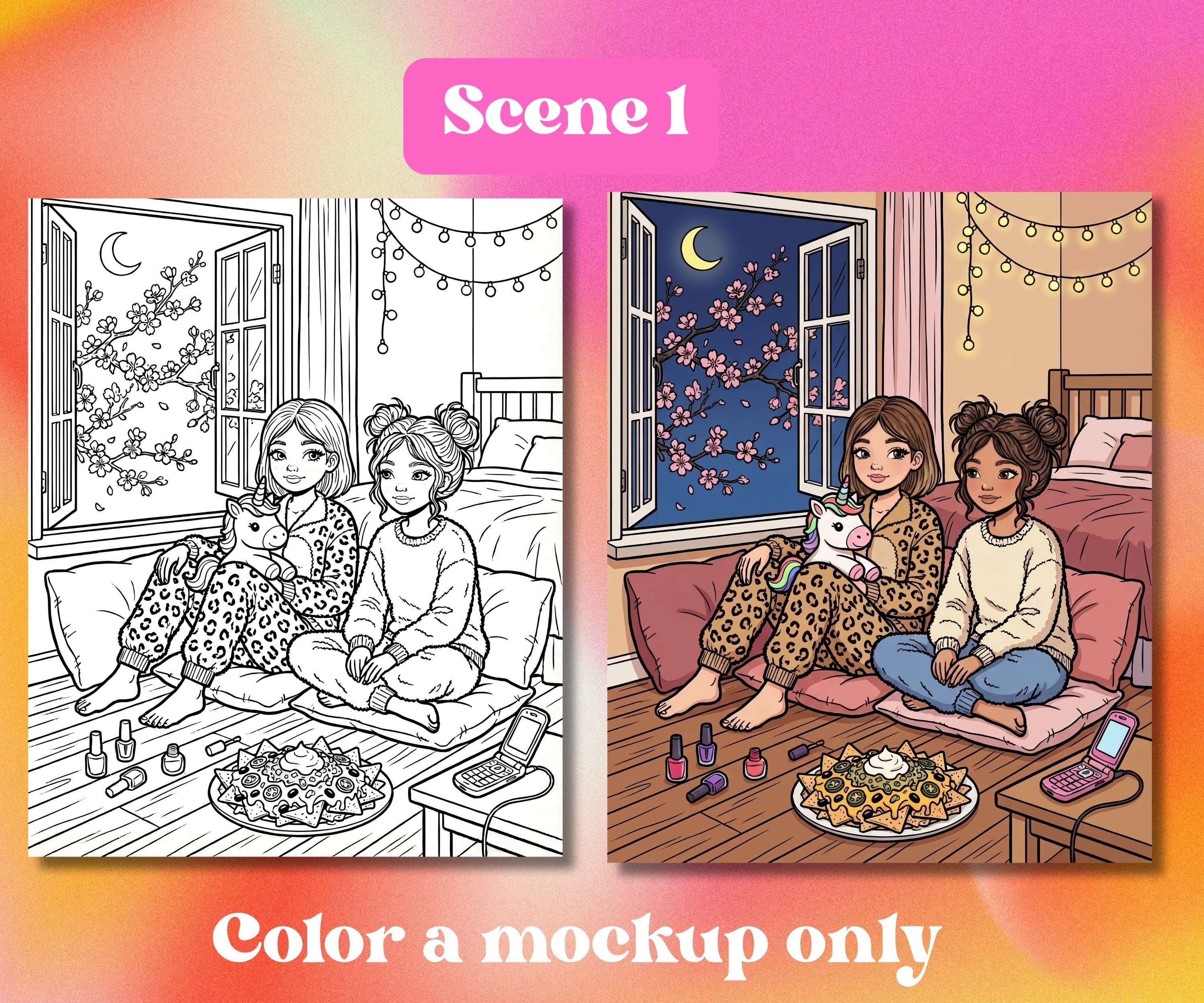 Y2K Coloring Pages Printable | 2000s Teen Nostalgia Coloring Book ...