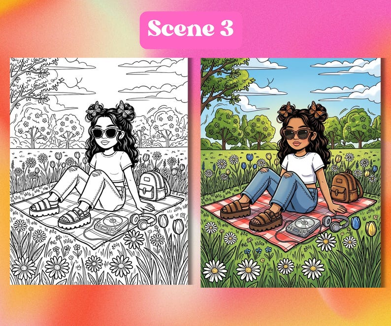 Y2K Coloring Pages Printable | 2000s Latina Teen Nostalgia Coloring ...
