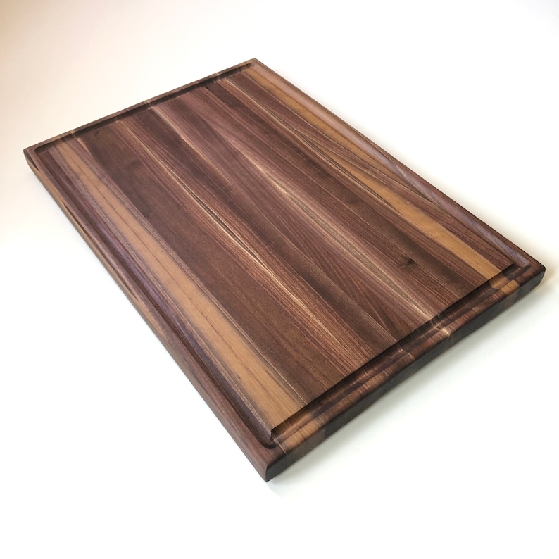 Extra Large Black Walnut Cutting Board with Juice Groove and | Etsy