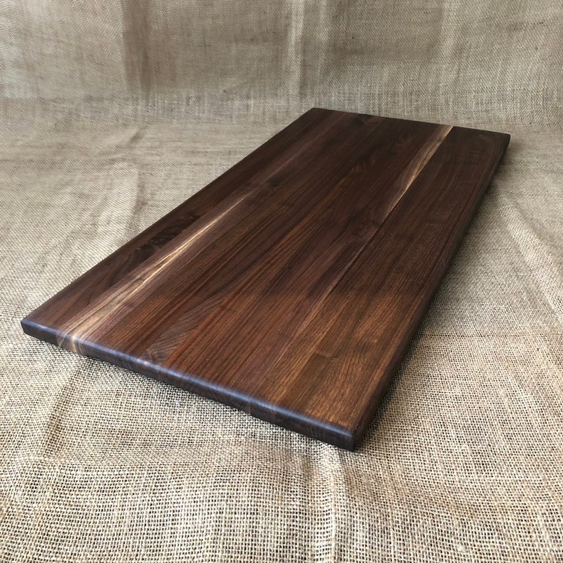 Extra Large Black Walnut Cutting Board with built in handles | Etsy