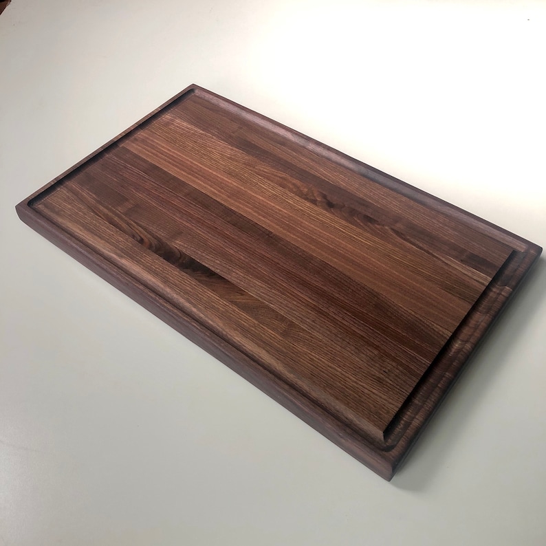 Extra Large Black Walnut Cutting Board with Juice Groove and | Etsy