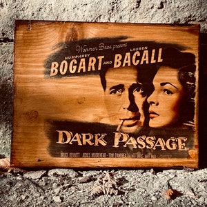 Donkere Passage Humphrey Bogart Lauren Bacall Houten Foto