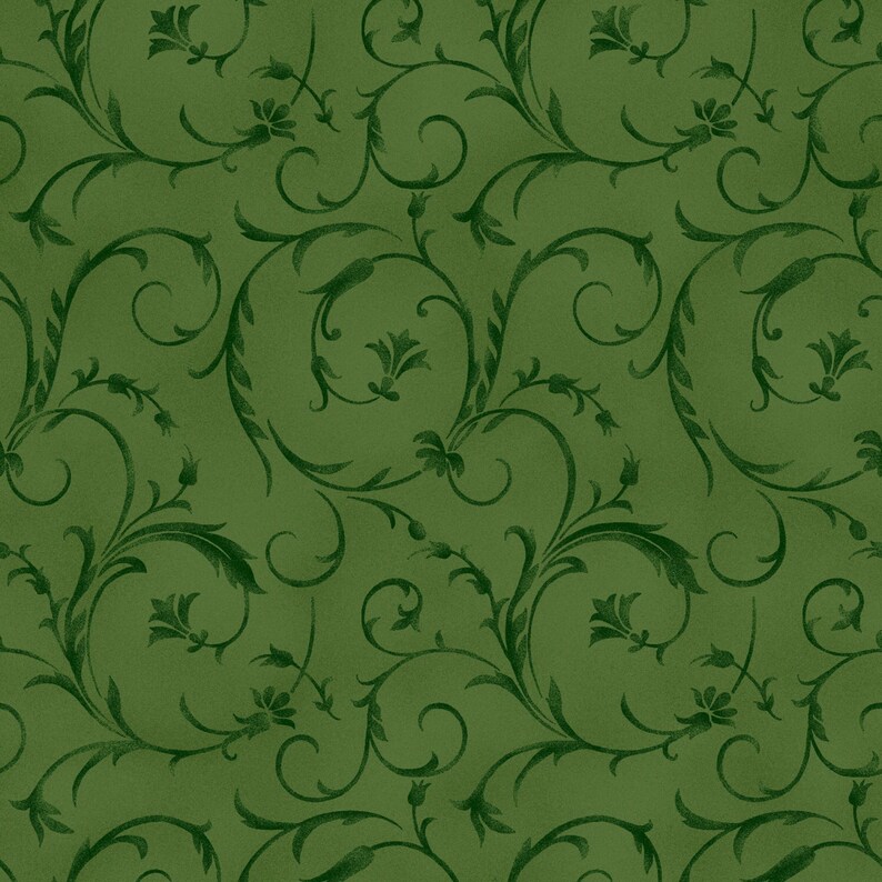 Forest Green Swirls 108in Wide Beautiful Quilt Backing Fabric Etsy