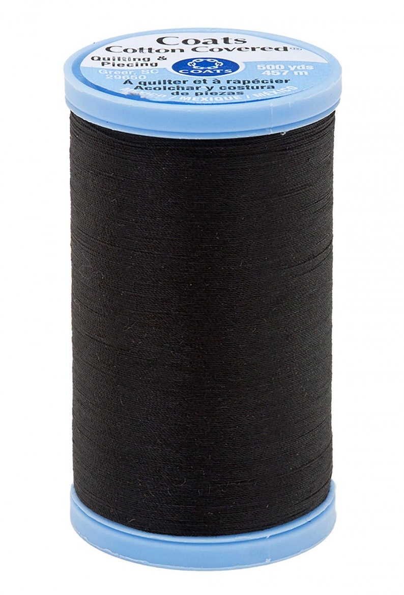 Coats /& Clark 35wt 500yds Spool Black Quilting and Piecing Thread