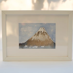 Originele aquarel, Japan, schilderij van de berg Fuji, door Japanse kunstenaar