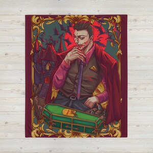 Dracula Throw Blanket