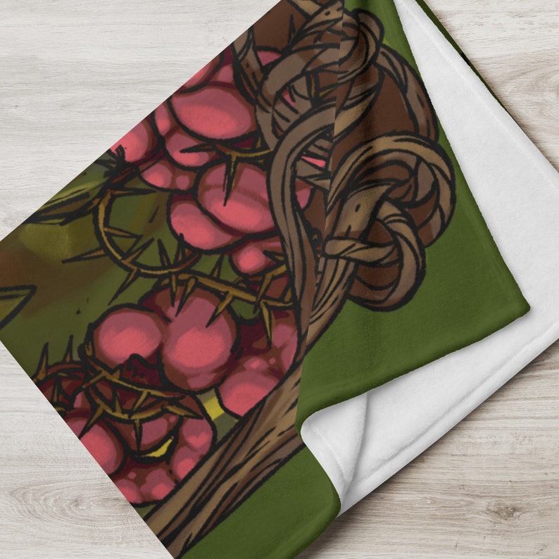 LulusArtCreations Plague Doctor Throw Blanket - Thumbnail 3