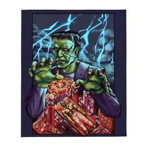 Frankenstein&#39;s Monster Throw Blanket