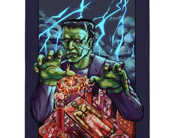 Frankenstein's Monster Throw Blanket