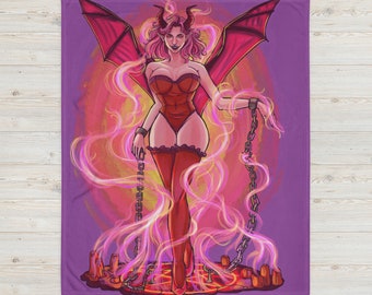 Demoness Throw Blanket