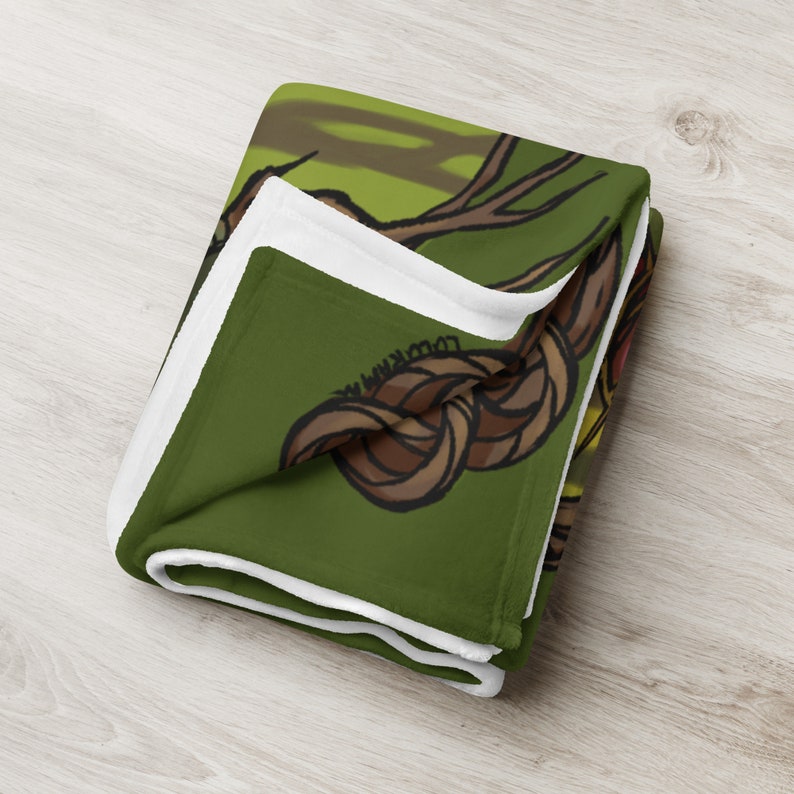 LulusArtCreations Plague Doctor Throw Blanket - Thumbnail 2