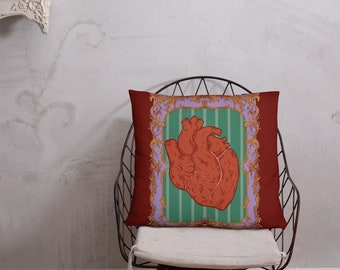 Heart of Time Pillow