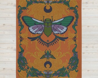 Cicada Throw Blanket