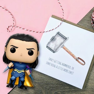 Thor/Loki inspired birthday/celebration card watercolour design greetings card for any celebration image 2