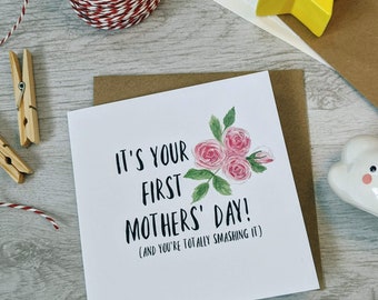 First Mothers’ Day card! Original watercolour design