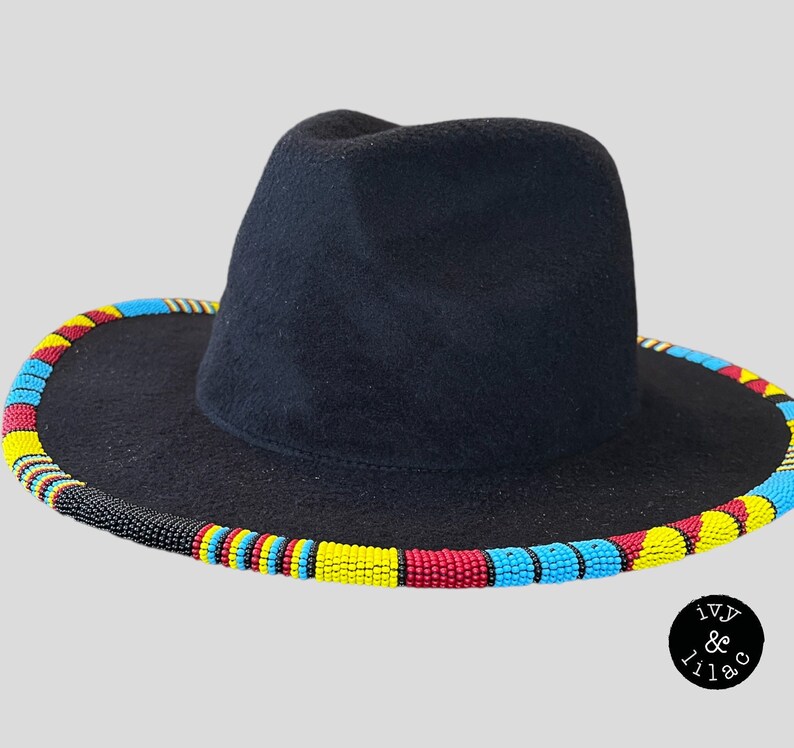 Native American Beaded Fedora Etsy